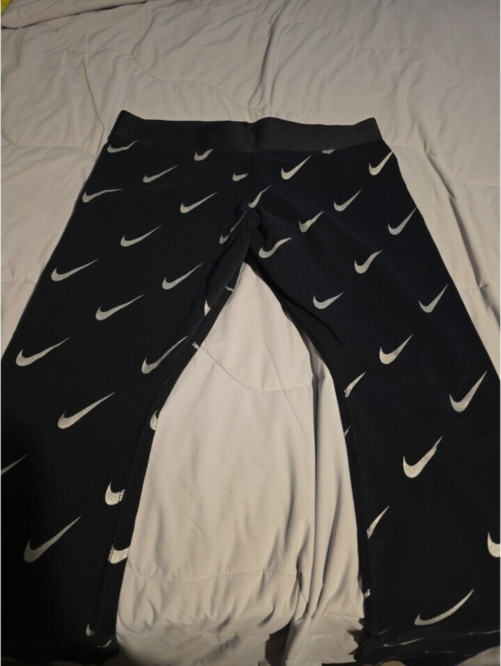 Women’s Nike Dri Fit Running Joggers Black  Logo Pants - XL